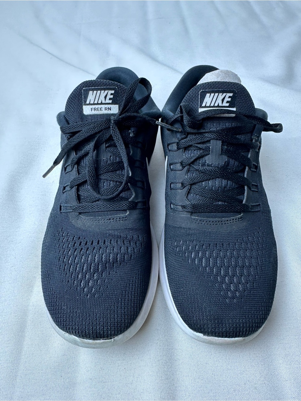 NIKE FREE  RN Black White  Running Athletic Shoes 831509-001 Womens 8 /EU 39